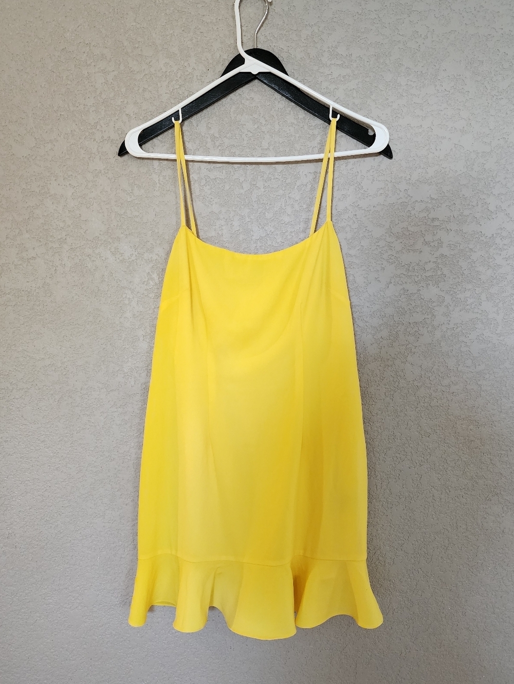 Lovers + Friends Yellow Ruffled Mini Dress Size Small